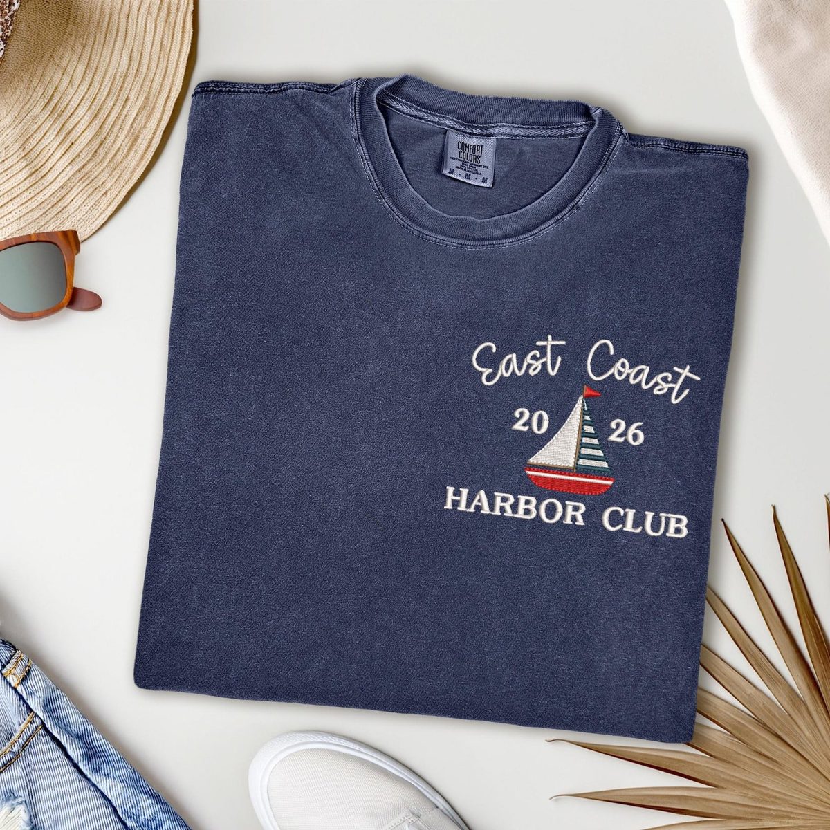 Embroidered Sailboat T-Shirt