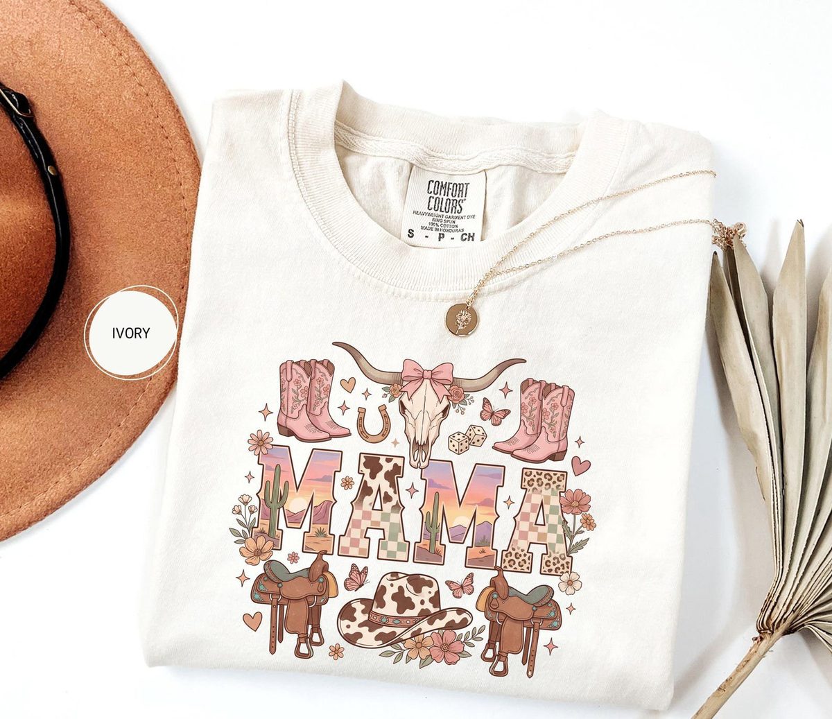 Comfort Colors Western Mama Cowgirl Shirt