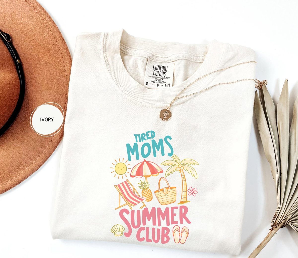 Comfort Colors Tired Moms Summer Club Shirt