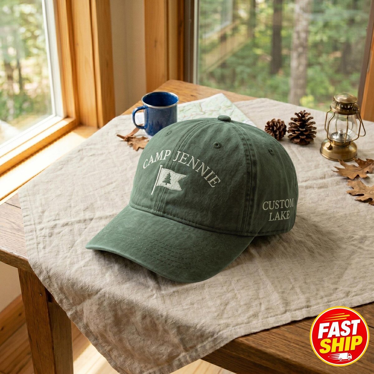 Embroidered Camp Bachelorette Washed Cotton Hat