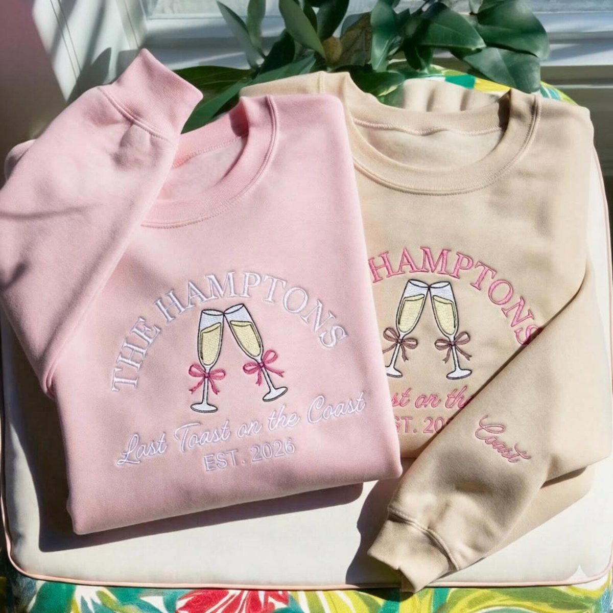 Beach Bachelorette Embroidered Sweatshirt