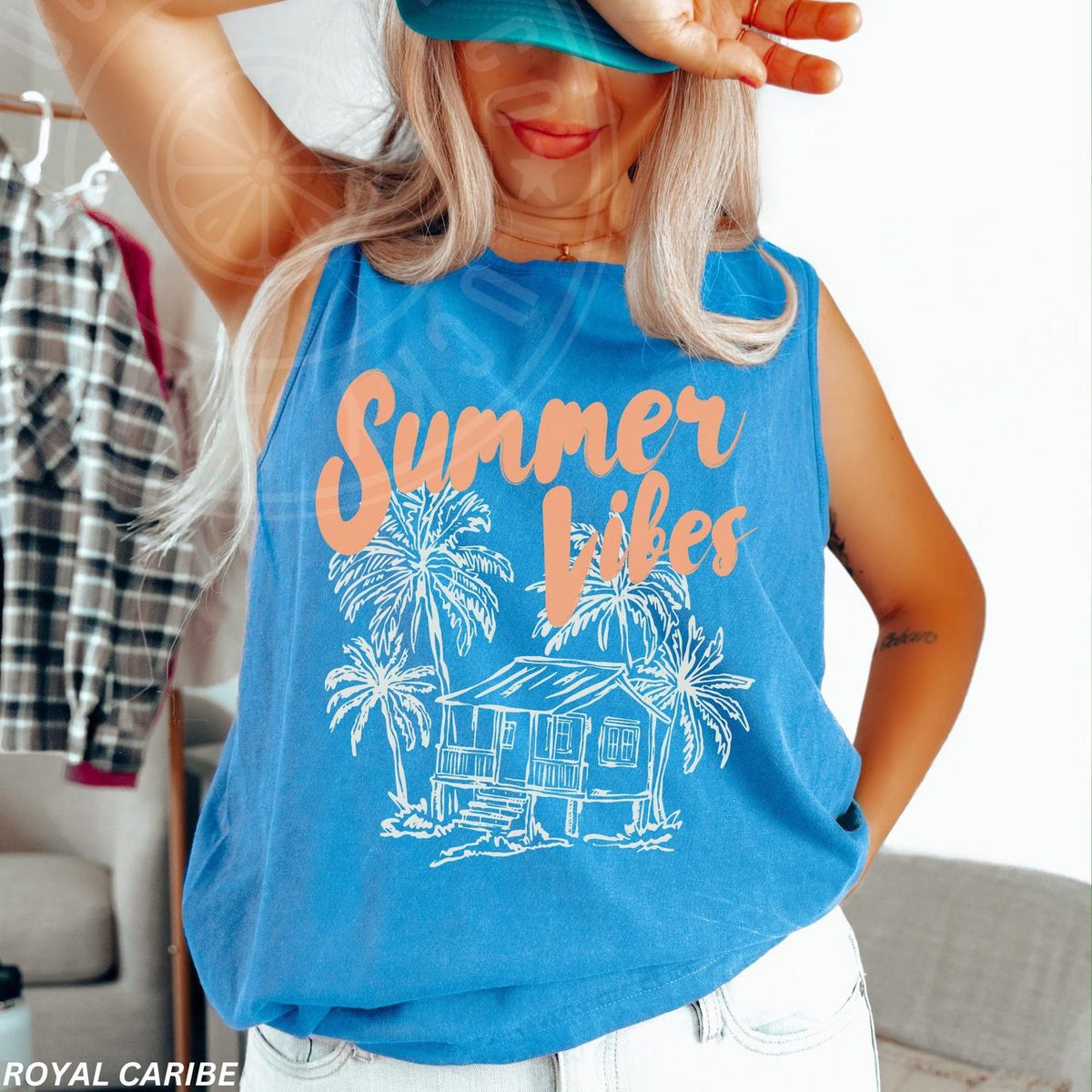 Summer Vibes Tank Top, Summer Tank Top