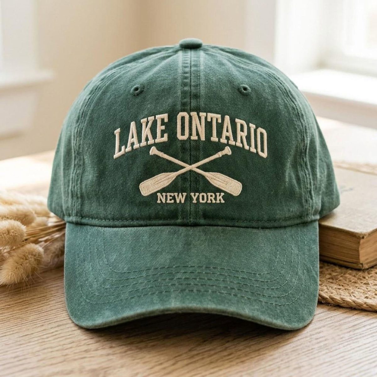 Lake Ontario Embroidered Washed Hat