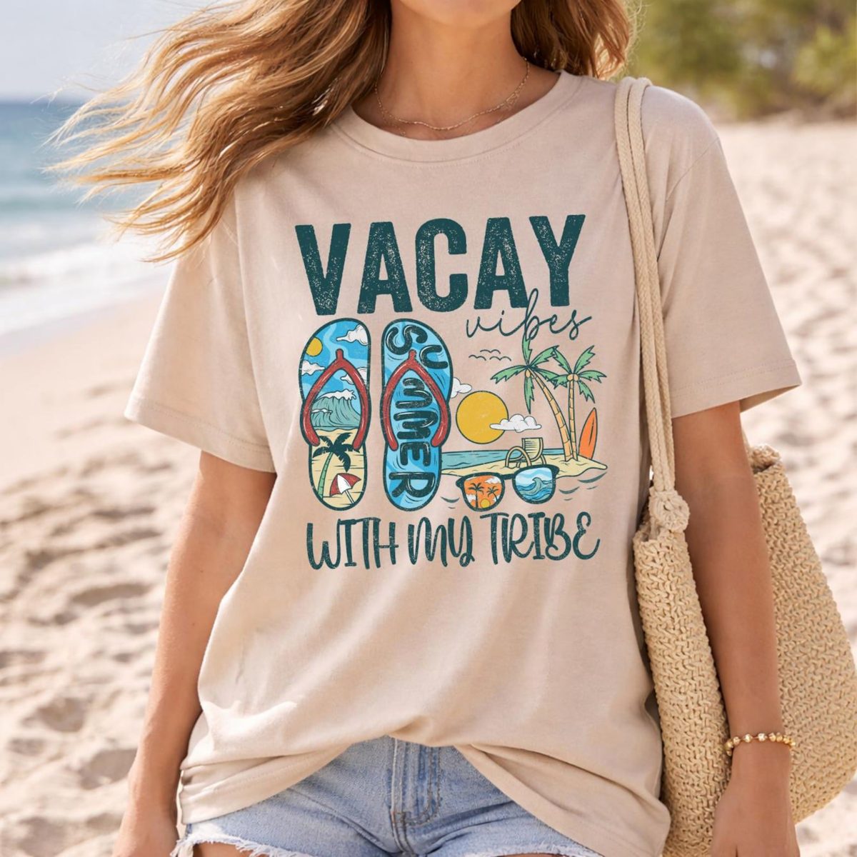 Girls Trip Shirts, Vacay Vibes With My Tribe Tee