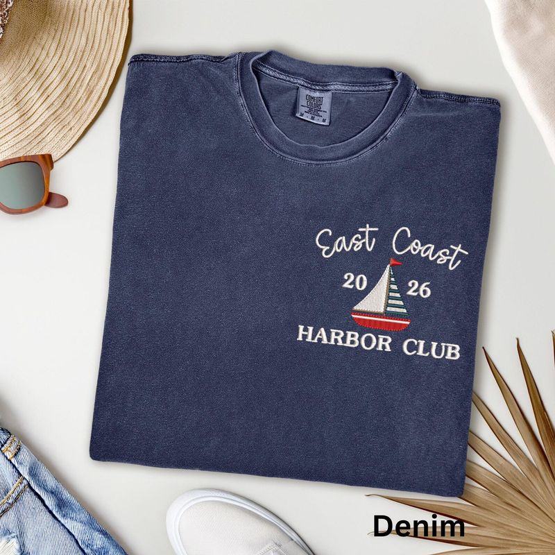 Embroidered Sailboat T-Shirt – image 4