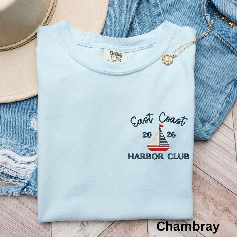 Embroidered Sailboat T-Shirt – image 5
