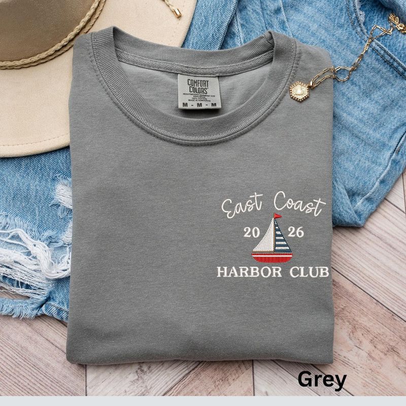 Embroidered Sailboat T-Shirt – image 7