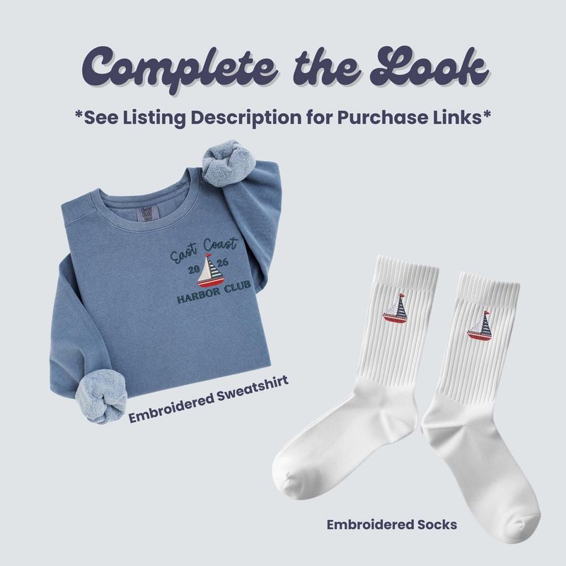 Embroidered Sailboat T-Shirt – image 11