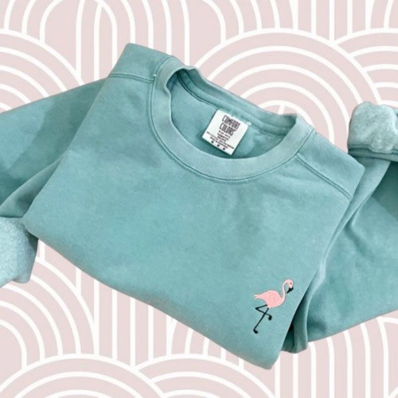 Pink Flamingo Sweatshirt – image 3