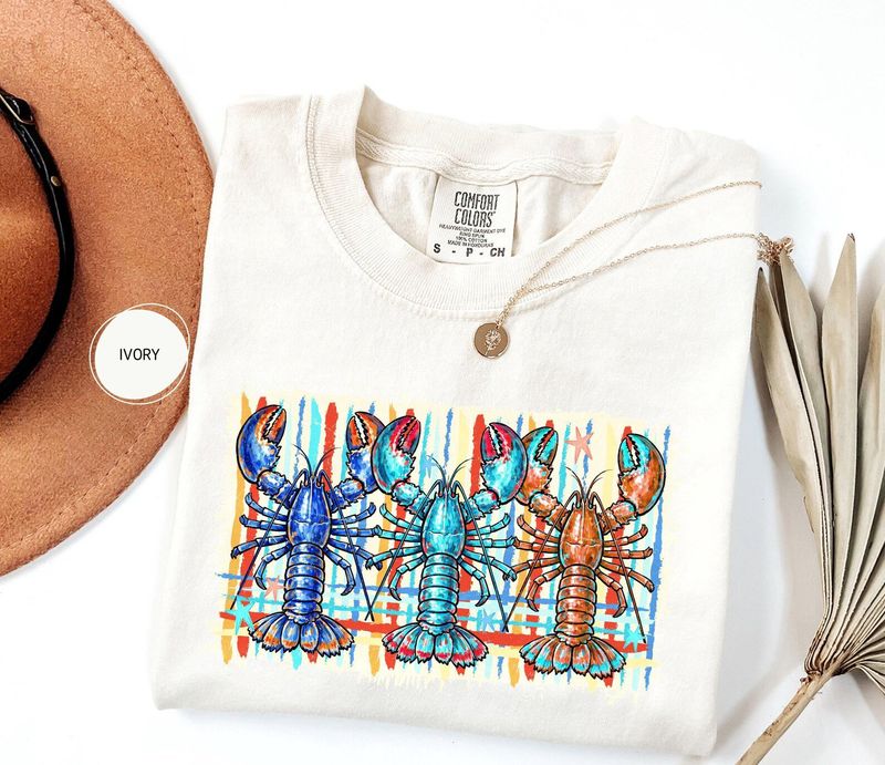 Comfort Colors Summer Lobster Shirt – image 3