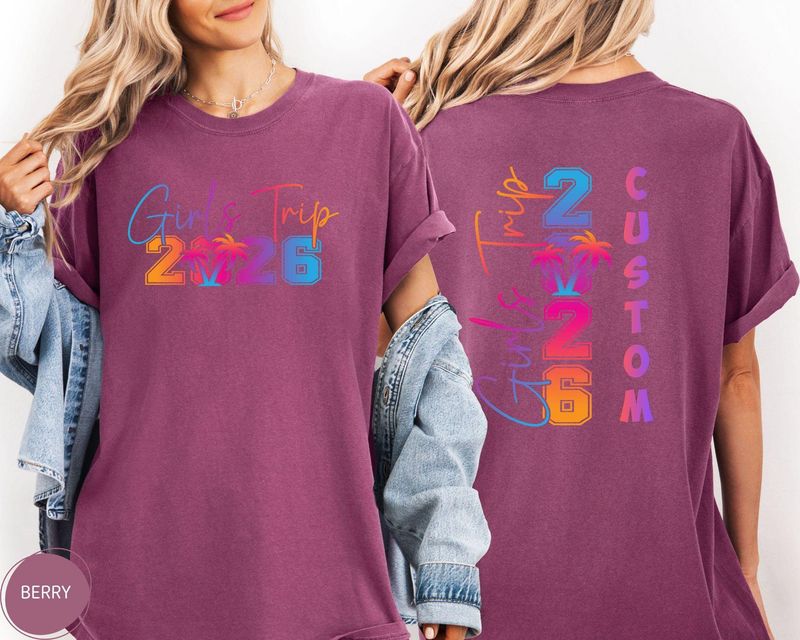 Comfort Colors® Custom Girls Trip 2026 Shirt – image 9