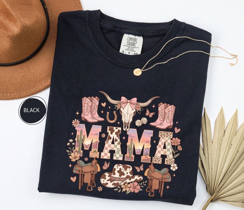 Comfort Colors Western Mama Cowgirl Shirt – image 6