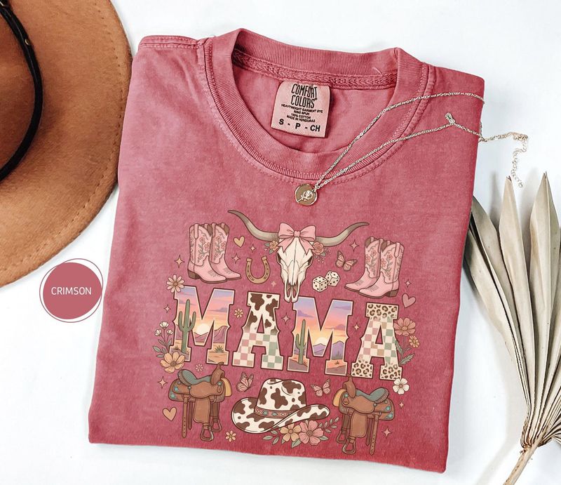 Comfort Colors Western Mama Cowgirl Shirt – image 7