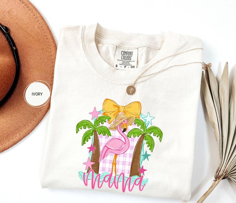 Comfort Colors Flamingo Mama Tee – image 3
