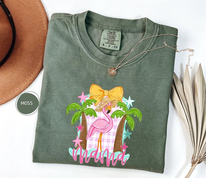 Comfort Colors Flamingo Mama Tee – image 5