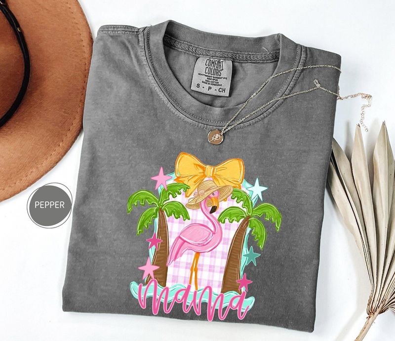 Comfort Colors Flamingo Mama Tee – image 4