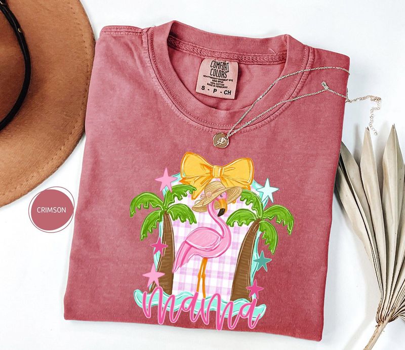 Comfort Colors Flamingo Mama Tee – image 9