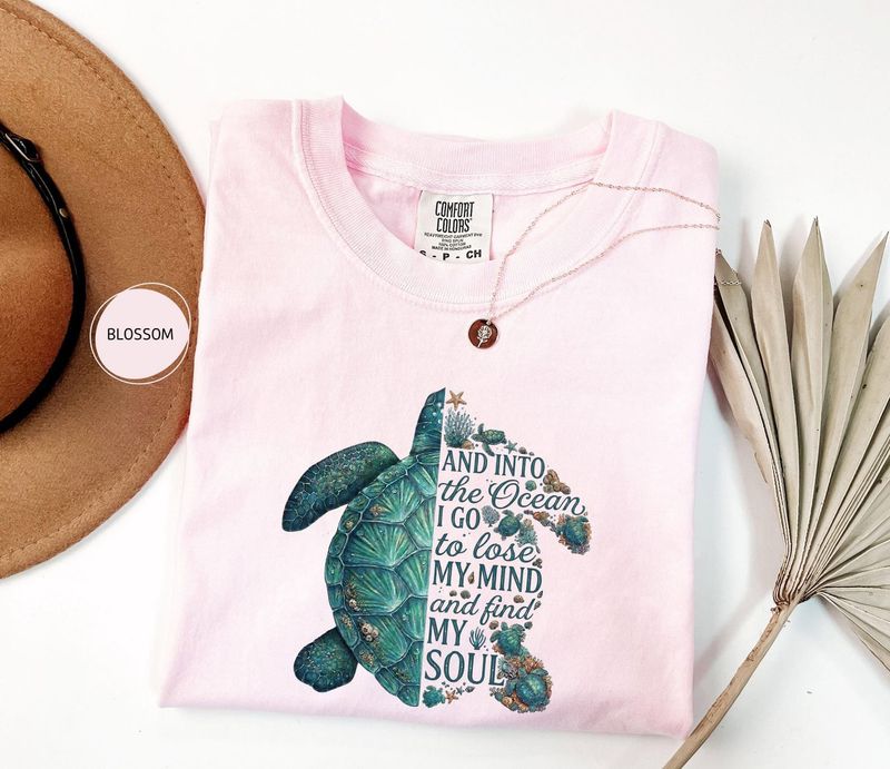 Comfort Colors Sea Turtle Shirt – image 3