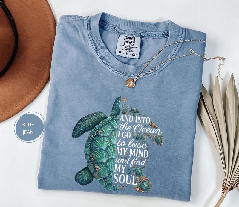 Comfort Colors Sea Turtle Shirt – image 5
