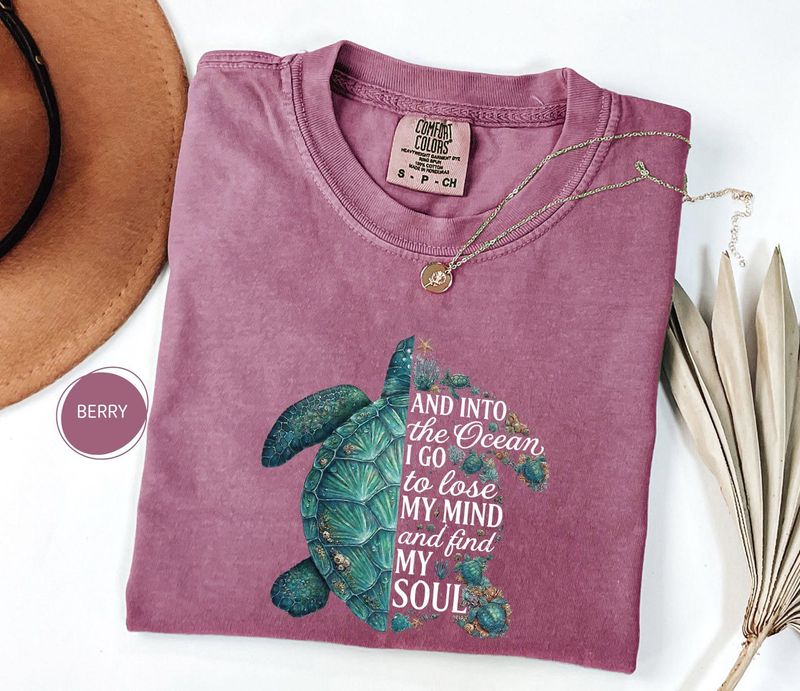 Comfort Colors Sea Turtle Shirt – image 8