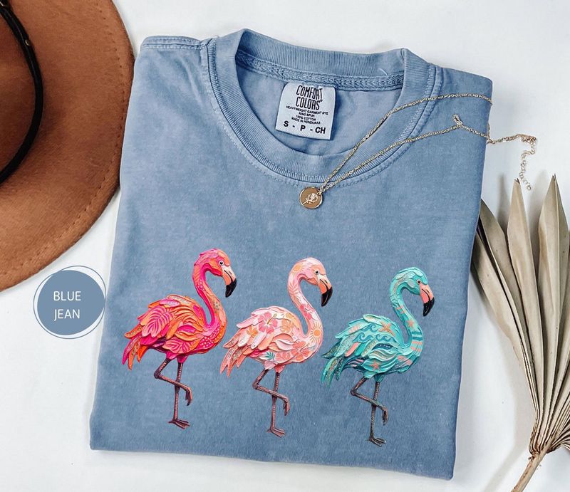 Comfort Colors Flamingo Summer Shirt – image 4