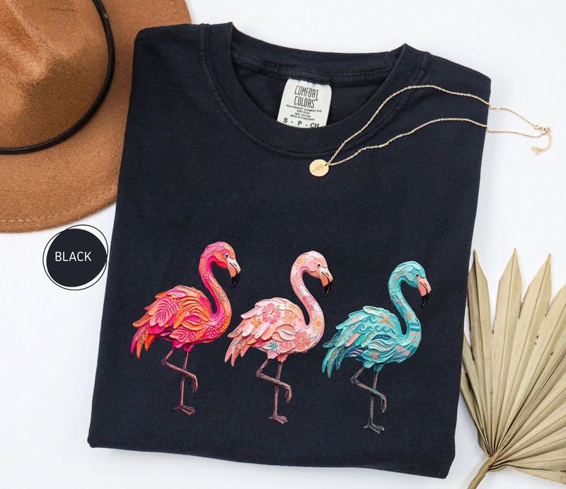 Comfort Colors Flamingo Summer Shirt – image 6