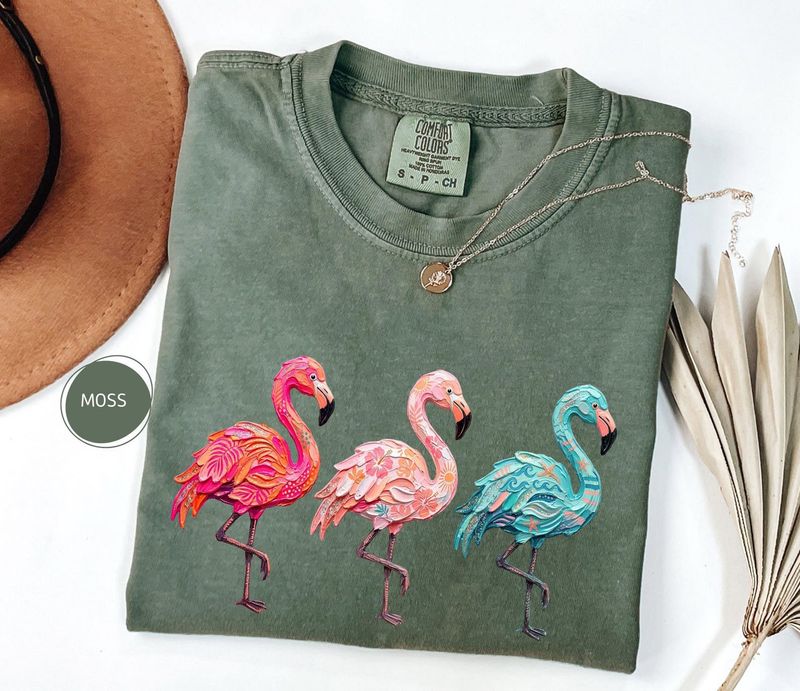 Comfort Colors Flamingo Summer Shirt – image 7