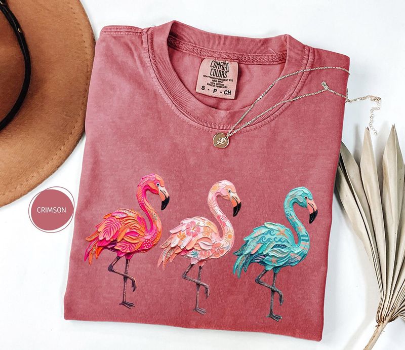 Comfort Colors Flamingo Summer Shirt – image 8
