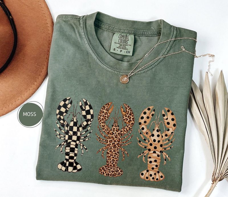 Comfort Colors Preppy Lobster Trio Shirt – image 4