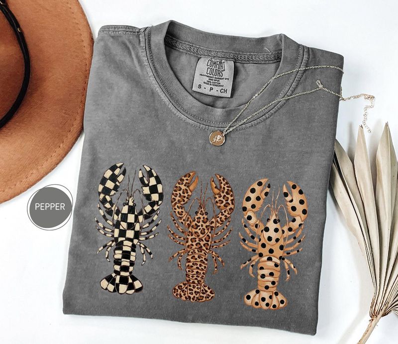 Comfort Colors Preppy Lobster Trio Shirt – image 6