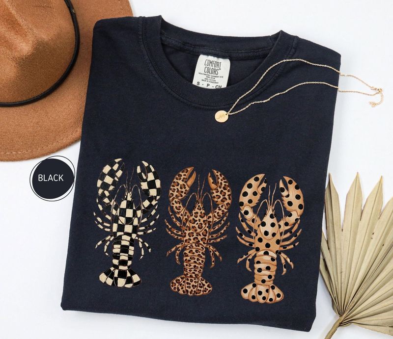 Comfort Colors Preppy Lobster Trio Shirt – image 7