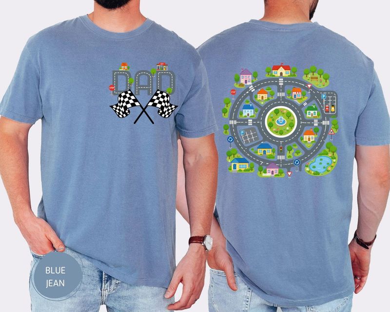 Comfort Colors Kids Road Map Dad T-Shirt – image 5