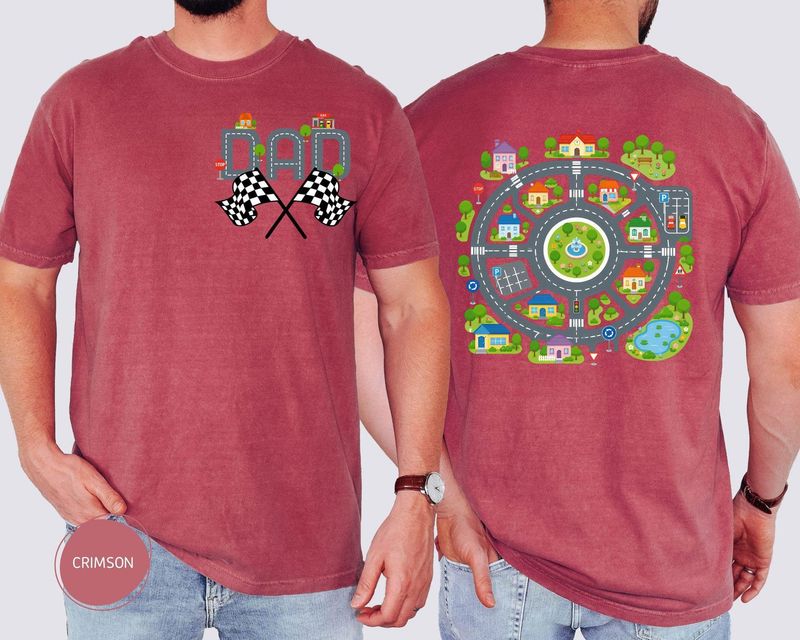 Comfort Colors Kids Road Map Dad T-Shirt – image 6