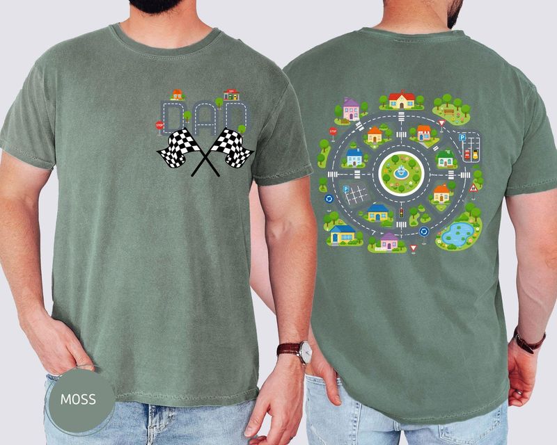 Comfort Colors Kids Road Map Dad T-Shirt – image 7