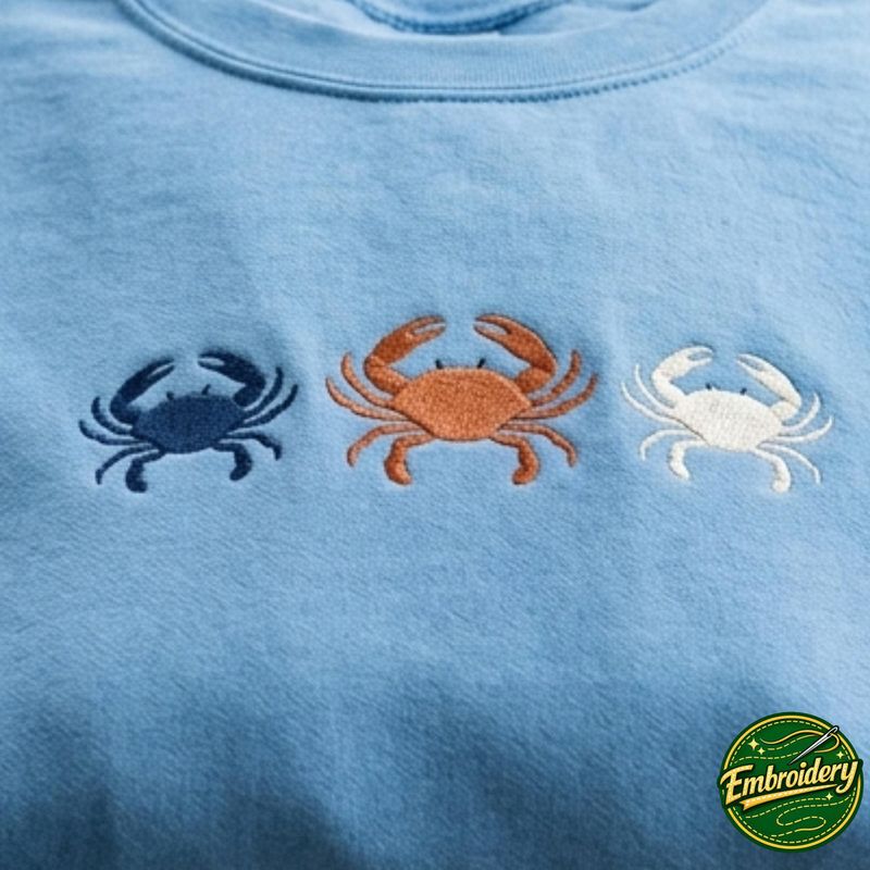 Embroidered Crab Sweatshirt – image 3