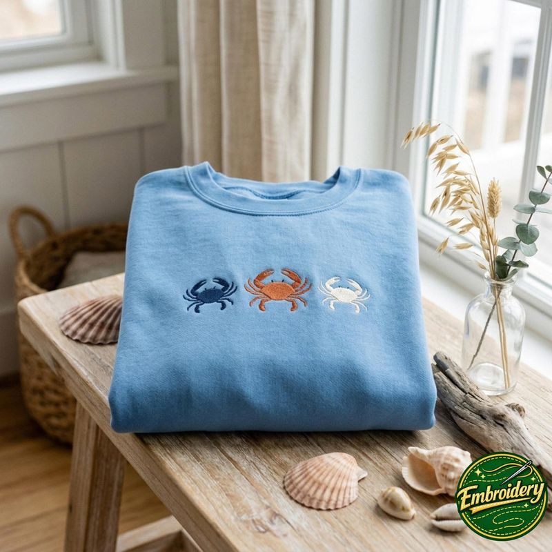 Embroidered Crab Sweatshirt – image 4