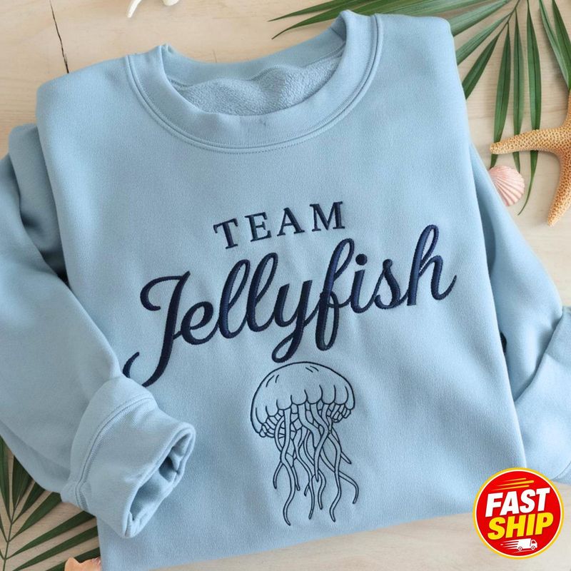 Embroidered Jellyfish Sweatshirt – image 4