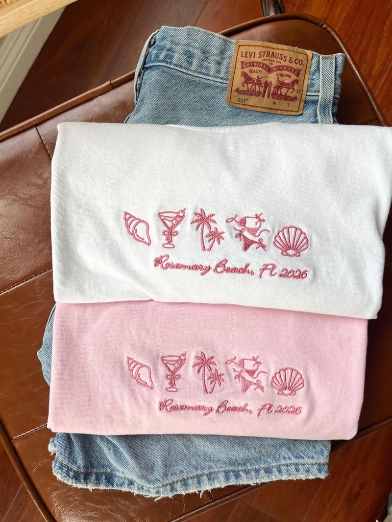 Embroidered Beach Bachelorette Shirts – image 3