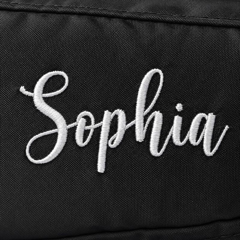 Custom Embroidered Name Travel Cosmetic Pouch - Personalized Beauty Makeup Bag - Work School Bags - Women Birthday Gift for Her – image 3