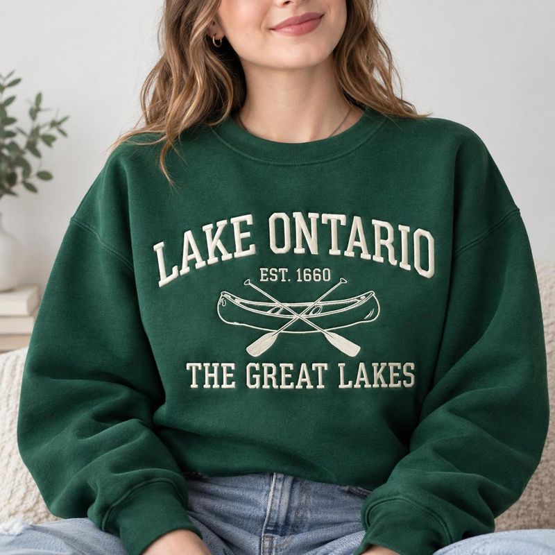 Lake Ontario Embroidered Sweatshirt – image 3