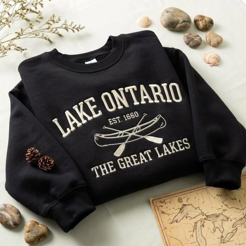 Lake Ontario Embroidered Sweatshirt – image 4