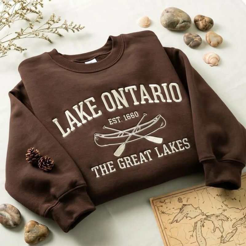 Lake Ontario Embroidered Sweatshirt – image 6