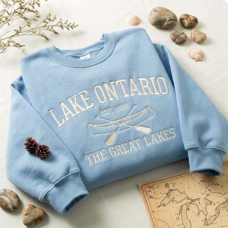 Lake Ontario Embroidered Sweatshirt – image 7