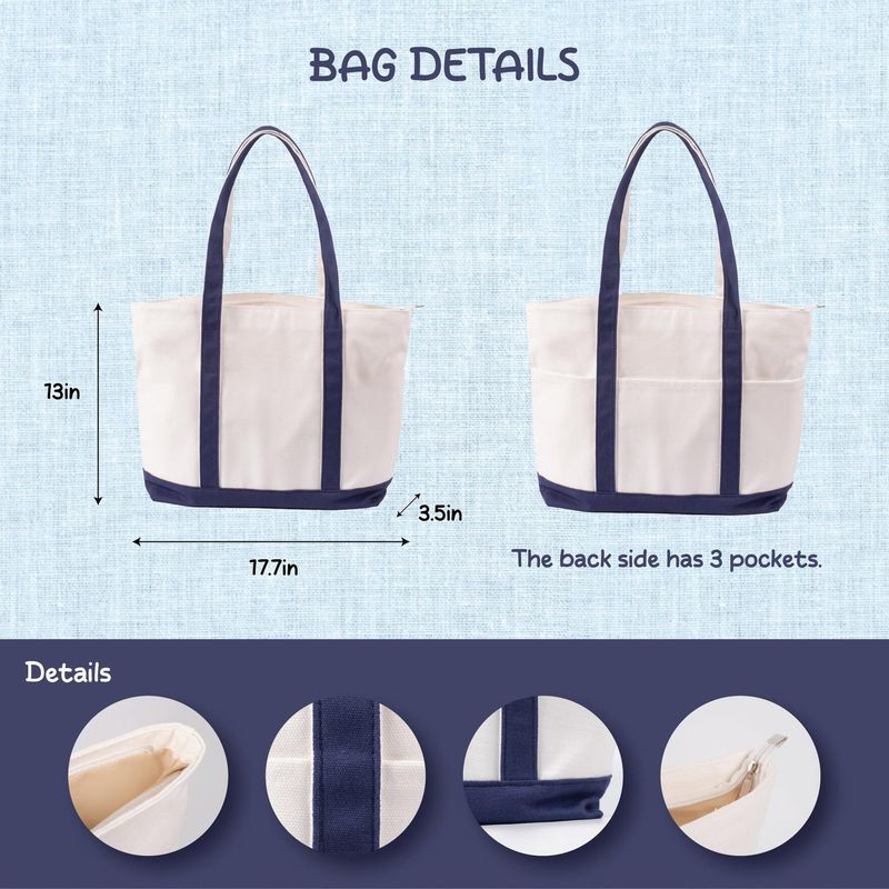Personalized Embroidered Travel Tote Bag – image 7
