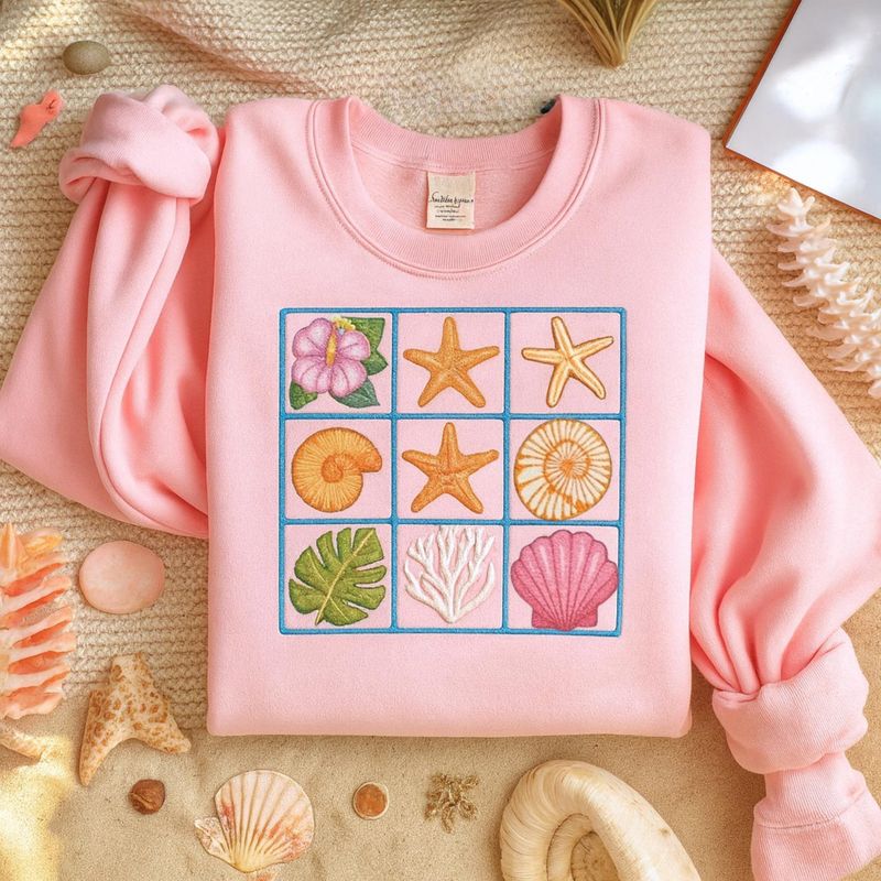 Seashell Embroidered sweatshirt – image 4