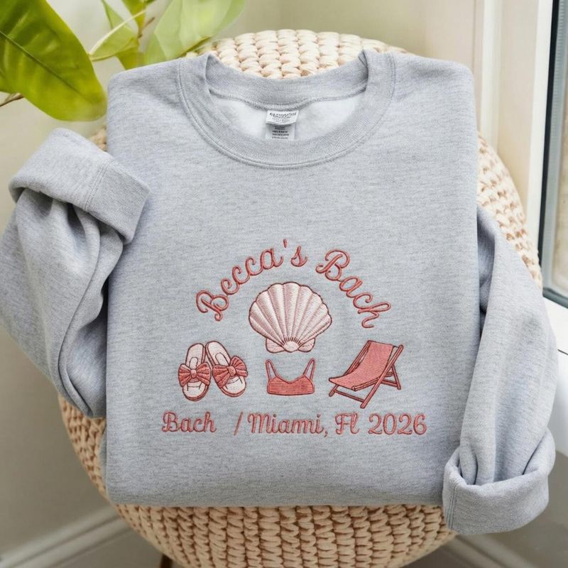 Custom Bachelorette Embroidered Sweatshirts – image 3