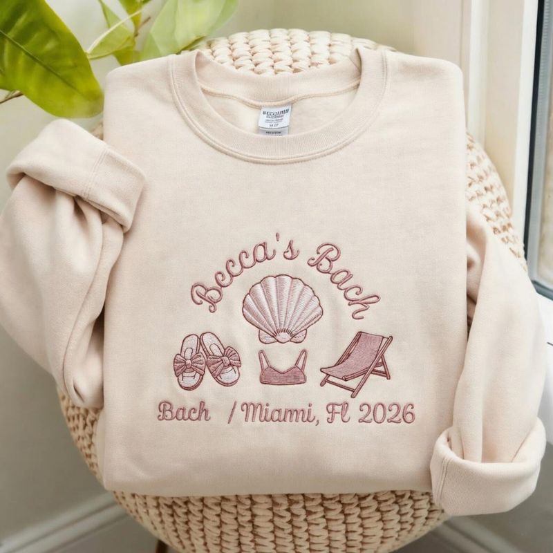 Custom Bachelorette Embroidered Sweatshirts – image 4