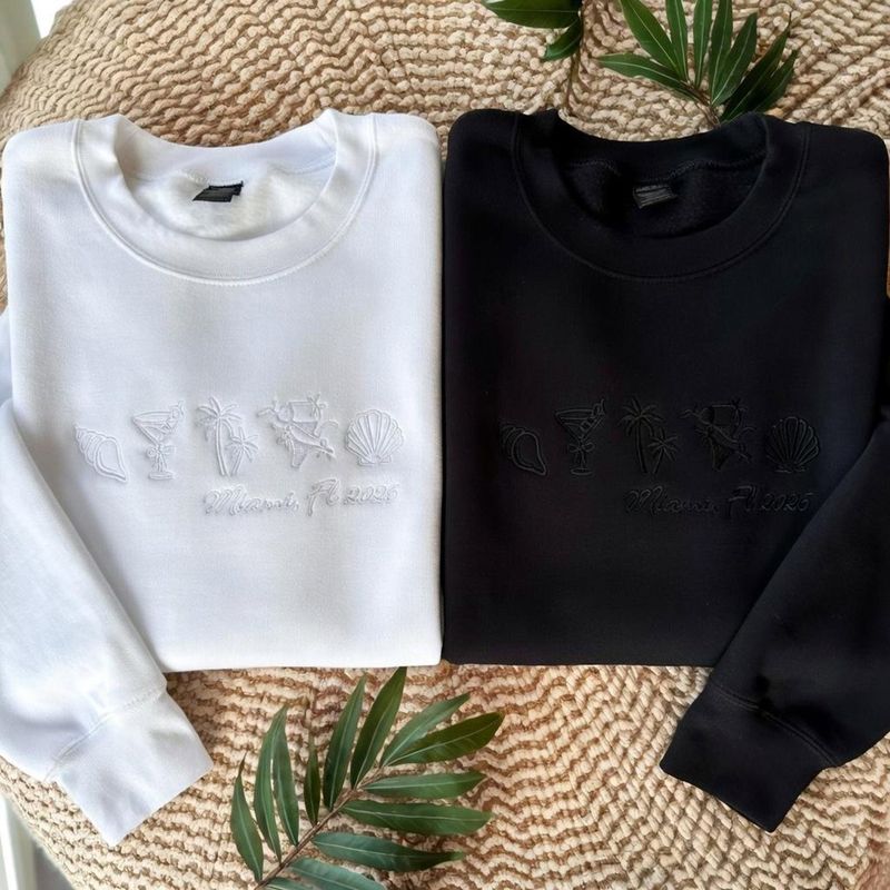Beach Bachelorette Embroidered Sweatshirts – image 3