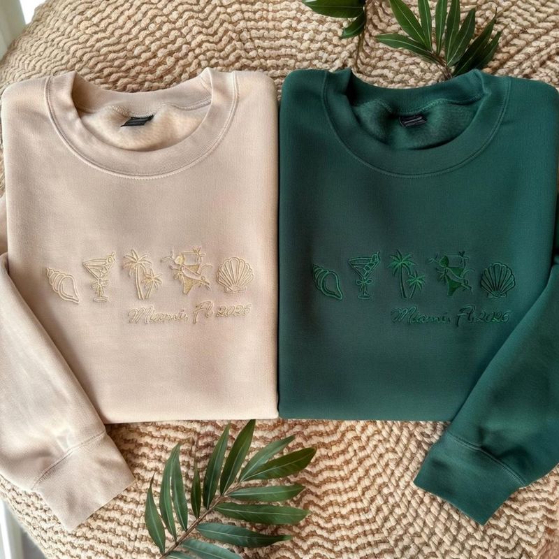 Beach Bachelorette Embroidered Sweatshirts – image 4
