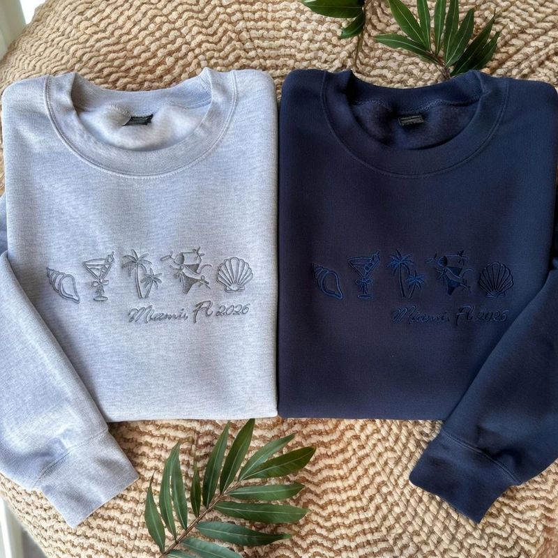 Beach Bachelorette Embroidered Sweatshirts – image 5
